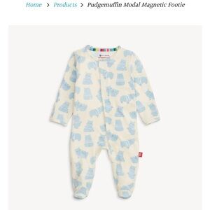 Magnetic Me pudgemuffin footie 12-18m